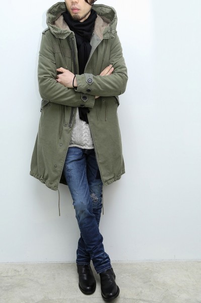 VADEL M16 parka-olive drad モッズコート M51 AKM wjk 1piu1uguale3 VADEL M16 parka-olive drad モッズコート M51 AKM wjk 1piu1uguale3