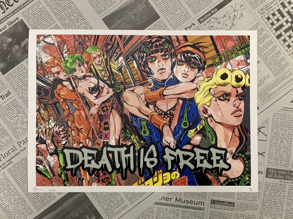 Death NYC 証明書&COAサイン付 ジョジョ 【公式通販】
