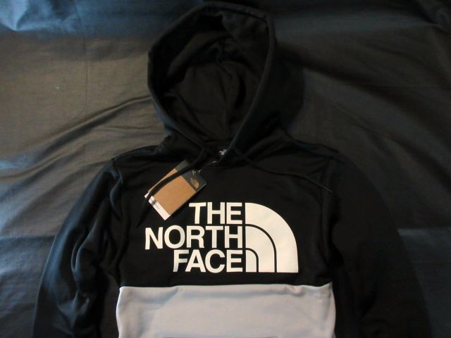 本物正規◆ノースフェイス◆アクティブパーカー/ジャージ＆吸湿速乾■S■SURGENT■黒/薄グレイ■新品■アメリカ限定/カラーブロック/C4V