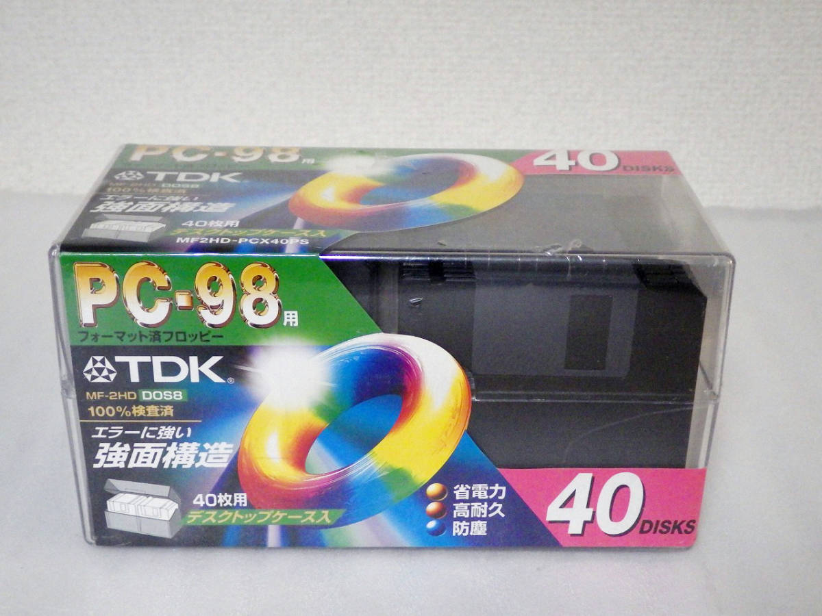 ☆未開封新品 TDK 3.5インチ 2HDフロッピーディスク PC-98用 40枚