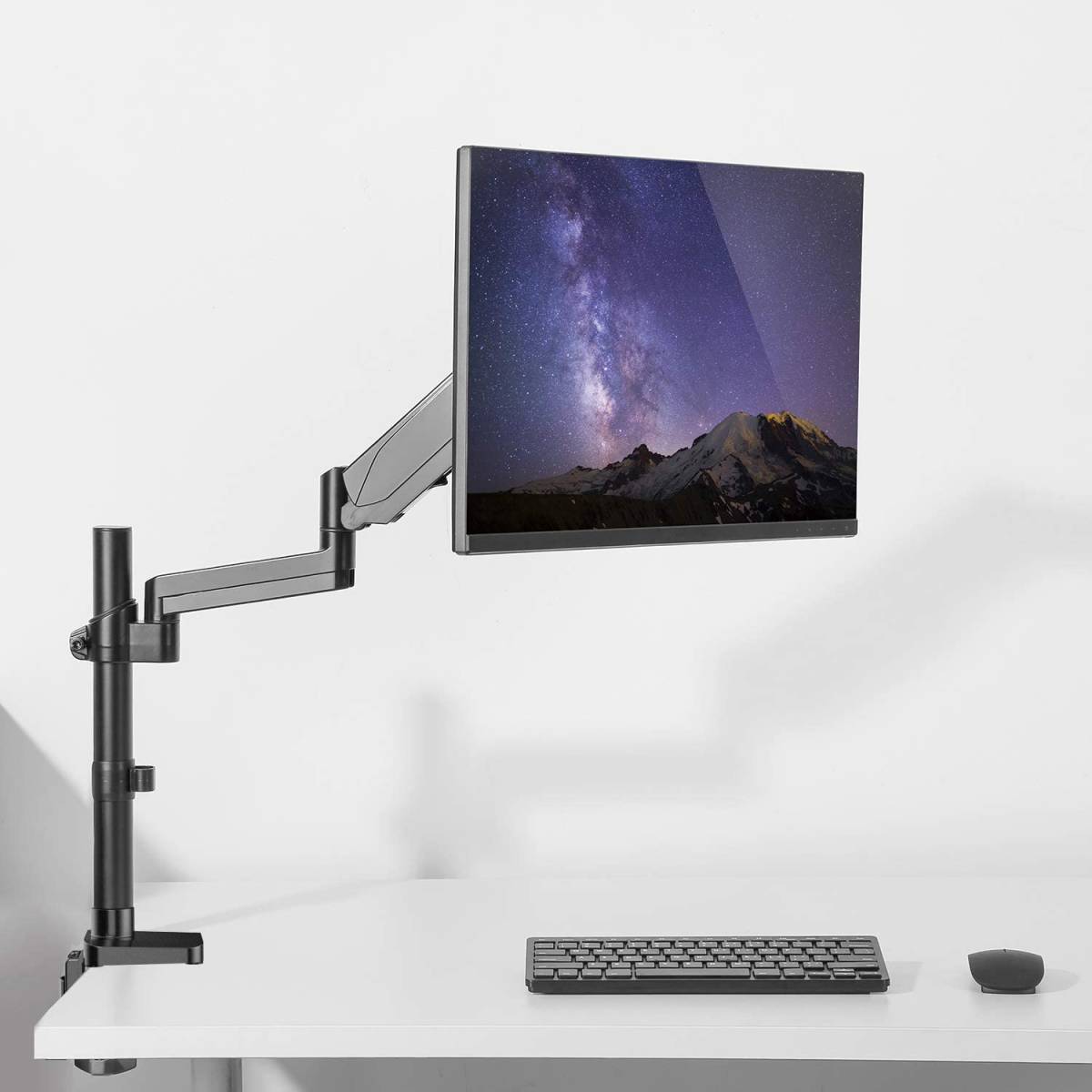 HUANUO PC モニター アーム 液晶ディスプレイ アーム ガススプリング式 ガス圧式 17～32インチ対応 耐荷重1-8kg_1