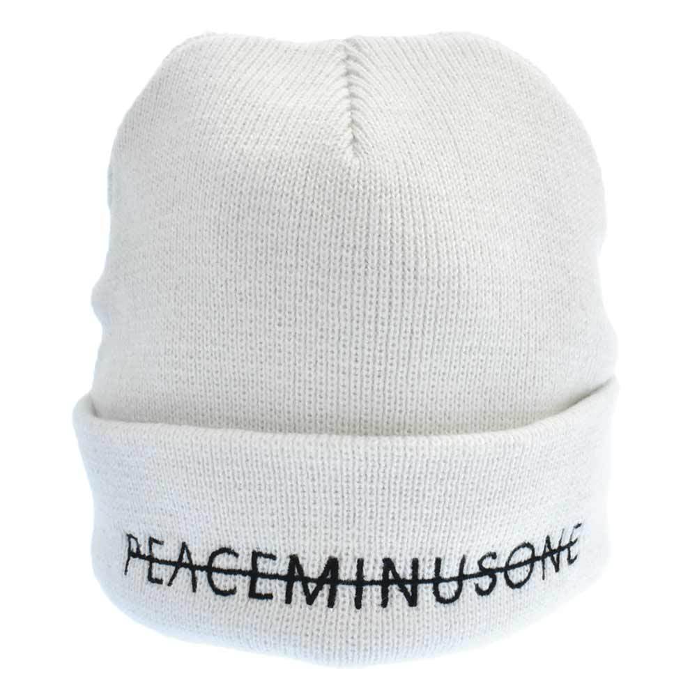 PEACEMINUSONE ホワイトニット帽 PEACEMINUSONE - 期間限定！PEACEMINUSONE KNIT CAP 白ニット帽の通販