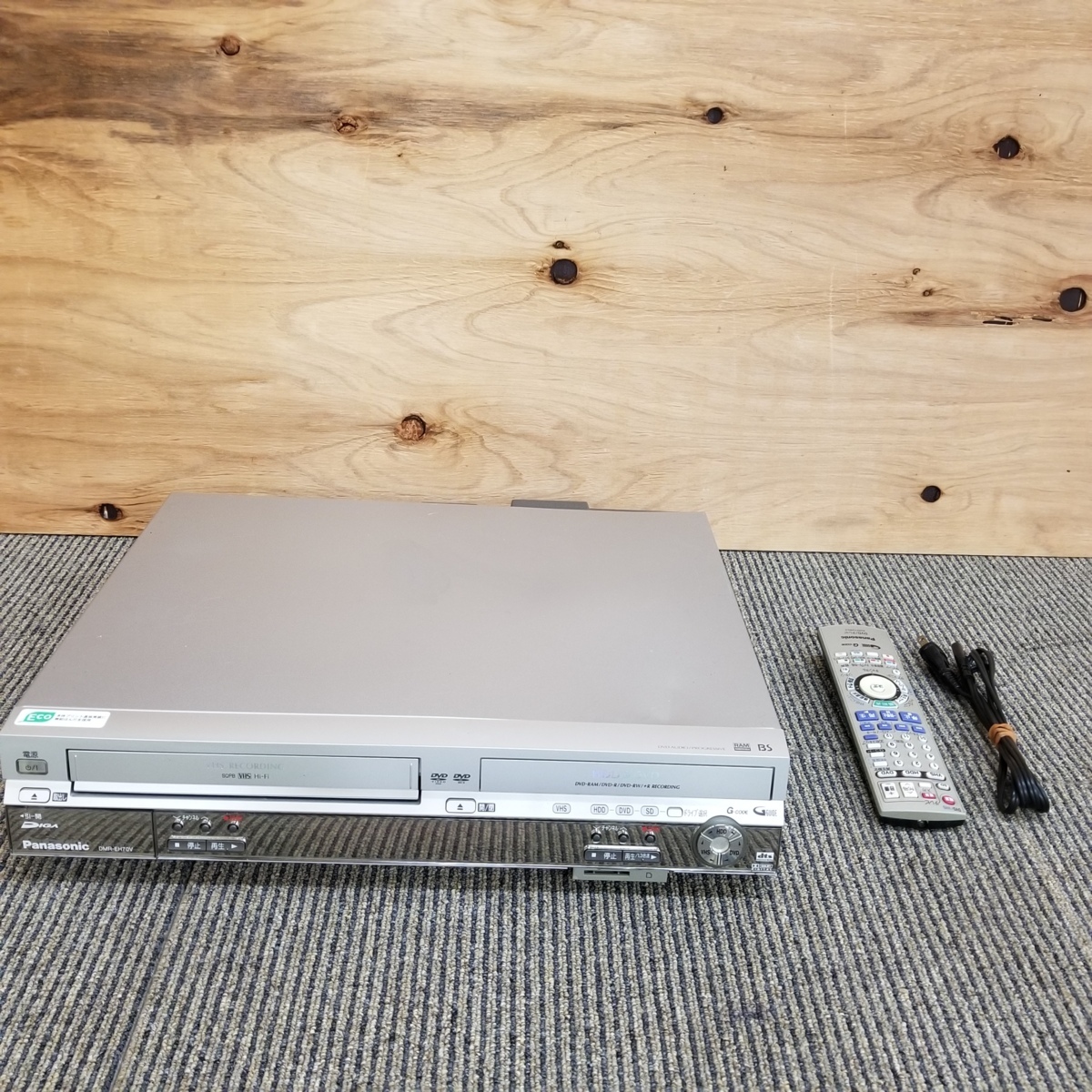 104TD23□PANASONIC VHS/DVD/HDDレコーダー DMR-EH70V□ Panasonic DMR