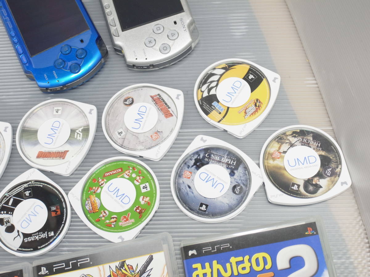 PSP 3000＆2000 本体2台 ソフト PSP 本体 SONY psp3000本体 本体2個＋ 