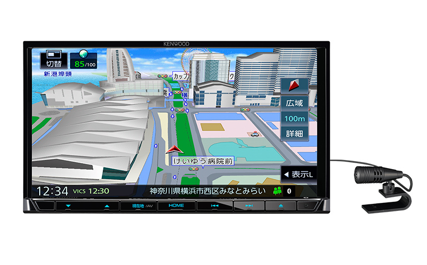 KENWOOD カーナビ ケンウッド MDV-D707BTW ケンウッド「彩速ナビ」最