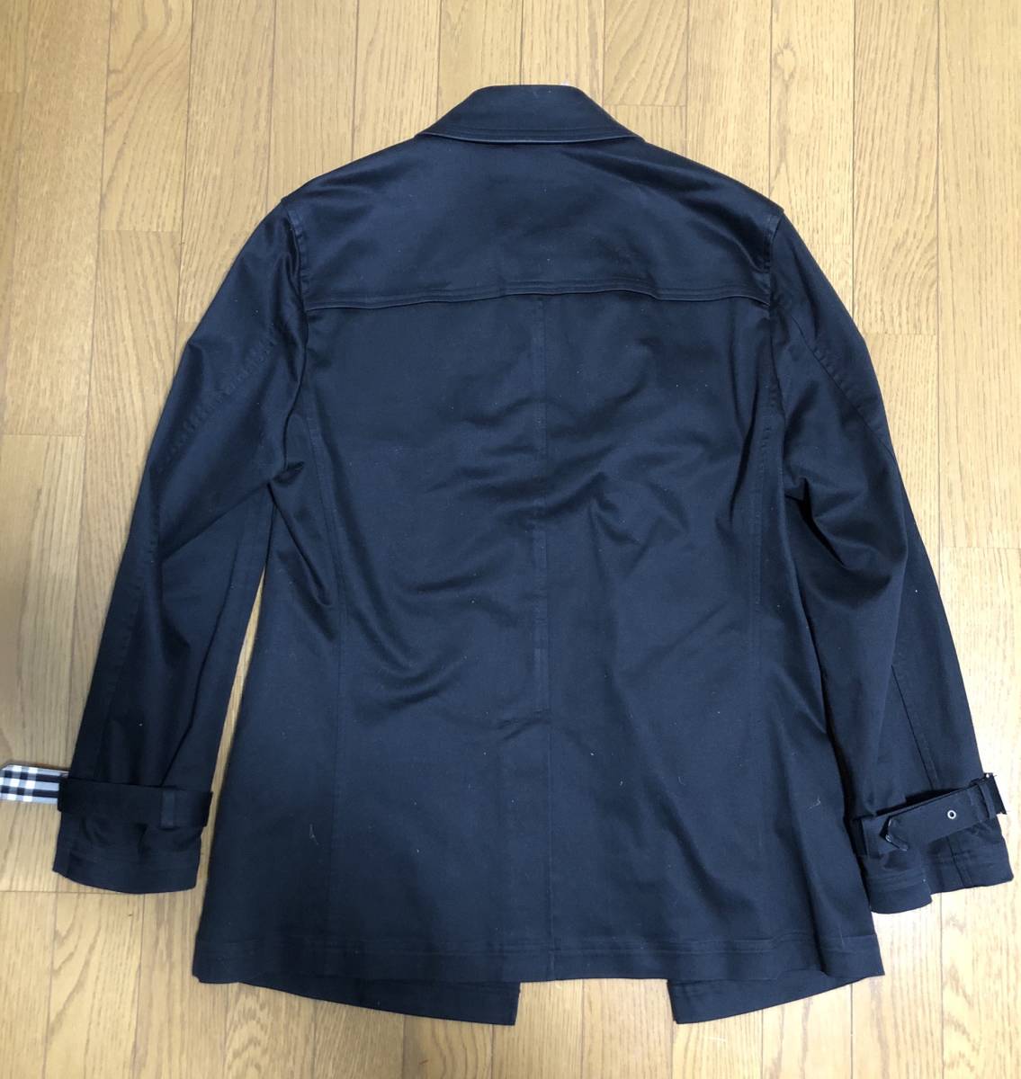 バーバリーブラックレーベルBURBERRY BLACK LA BELトレンチコートブラックMサイズ美品