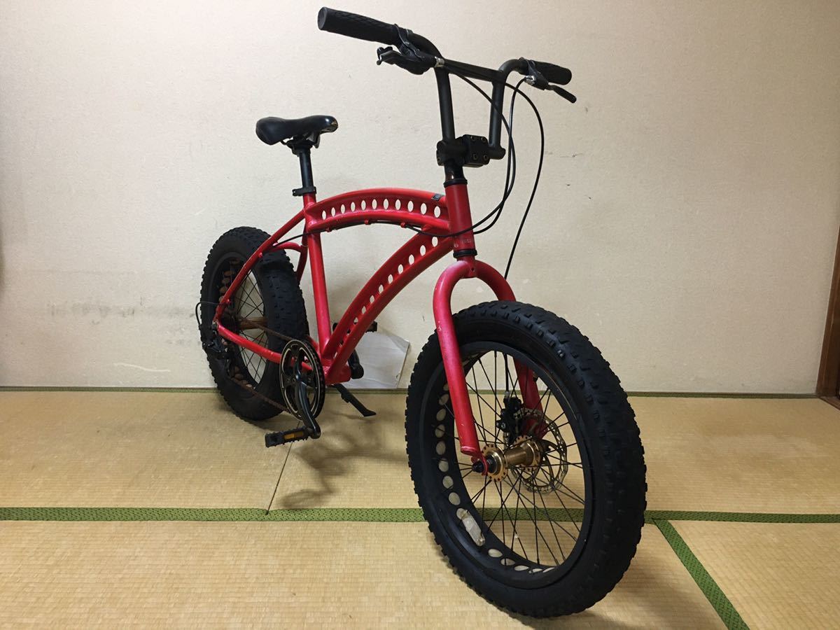 SALE，限定SALE 激安レア 極太ファットタイヤ MUDSKIPPER 変速機付 20インチ 最落なし 検索 マッドスキッパー ビーチクルーザー BMX マングース GT(ビーチクルーザー)｜売買されたオークション情報、yahooの商品 ビーチクルーザー