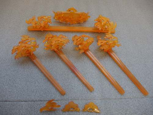 Xs 昭和レトロ 花嫁かんざし べっ甲調 年代物 鶴 松竹梅 パーツ欠品や破損多い 最大全長27 5cm程 和装小物 髪飾り かんざし 売買されたオークション情報 Yahooの商品情報をアーカイブ公開 オークファン Aucfan Com