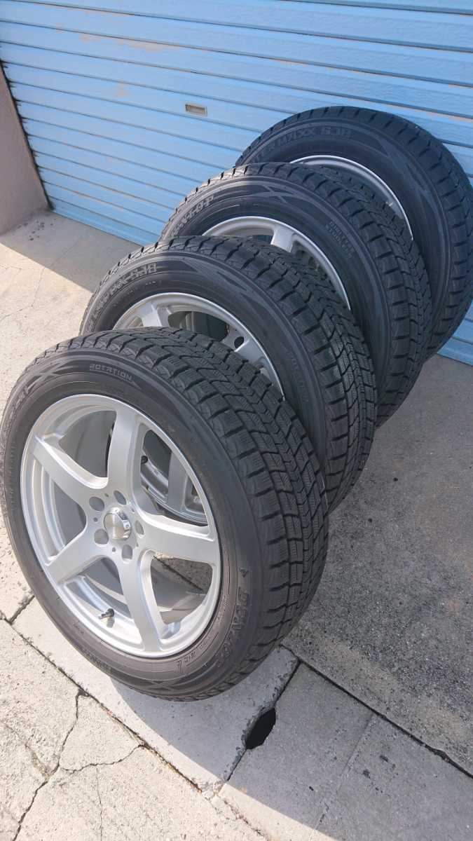 スタッドレスタイヤ 18インチホイールセット デリカD5などに 225⁄55R18