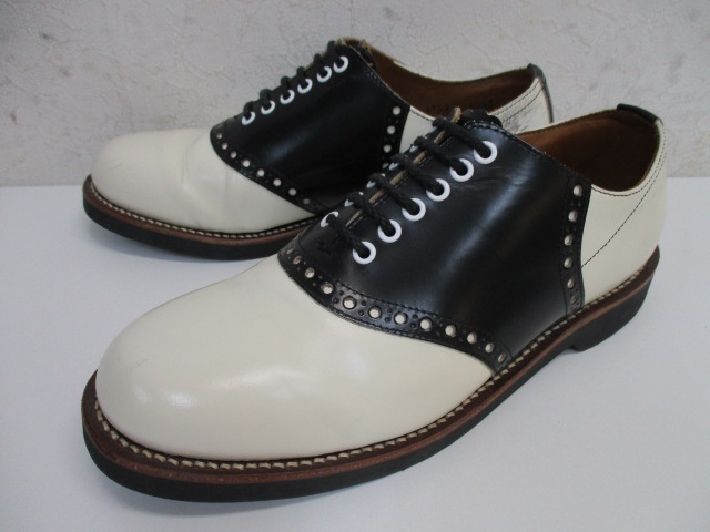 GLAD HAND × REGAL Saddle Shoes 白×黒 バイカラー 25.5cm グラッド