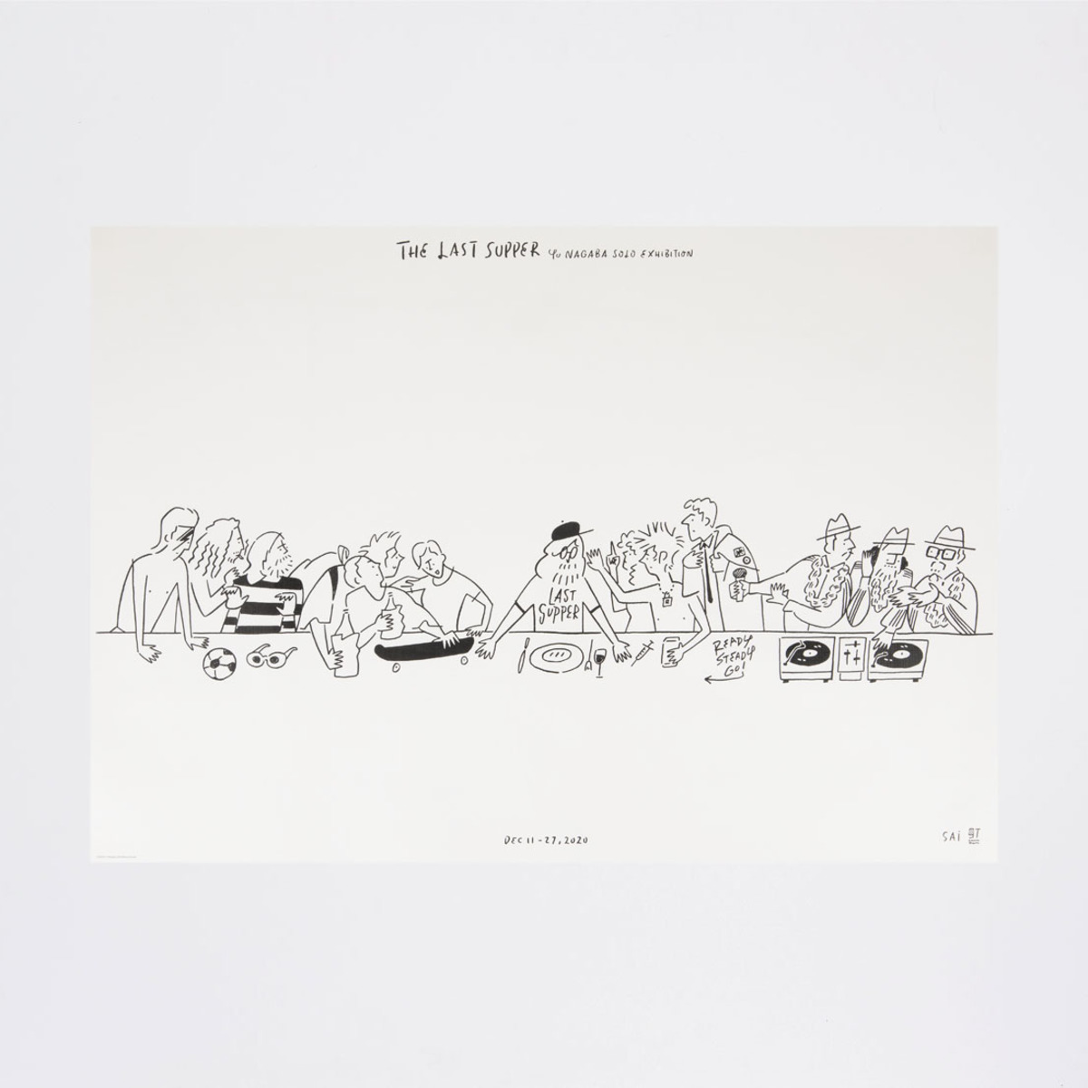 H*o様 長場雄 2020年個展ポスター　The Last Supper 長場雄 2020年個展ポスター The Last Supper 長場雄 2020年個展