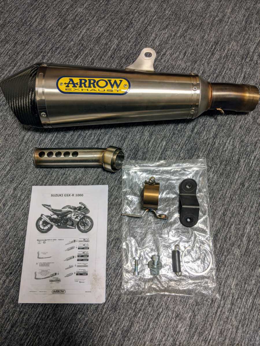 ARROW GSX-R1000 GSX-R1000R L7 スリップオンマフラー カーボン