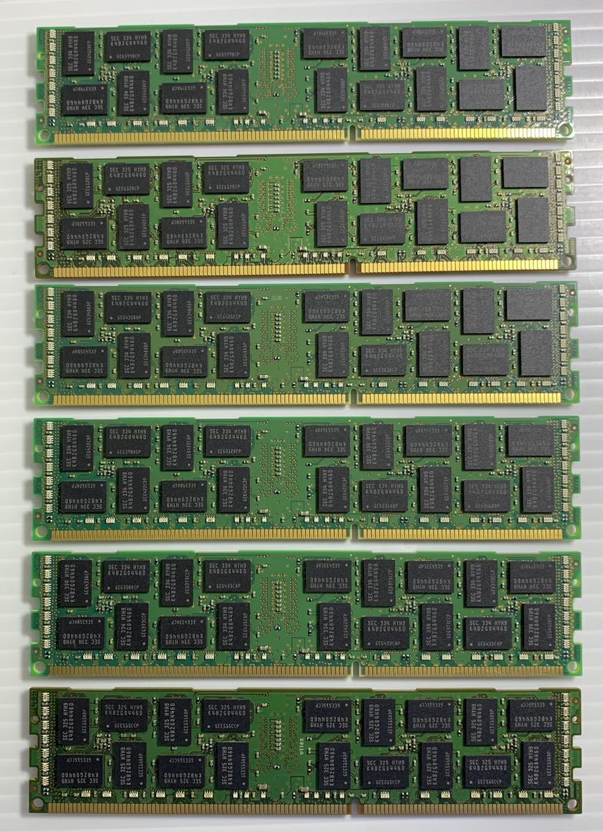 サーバー用メモリ 4GB PC3L 10600R 1R×4 SAMSUNG製 12枚 （4GB×12