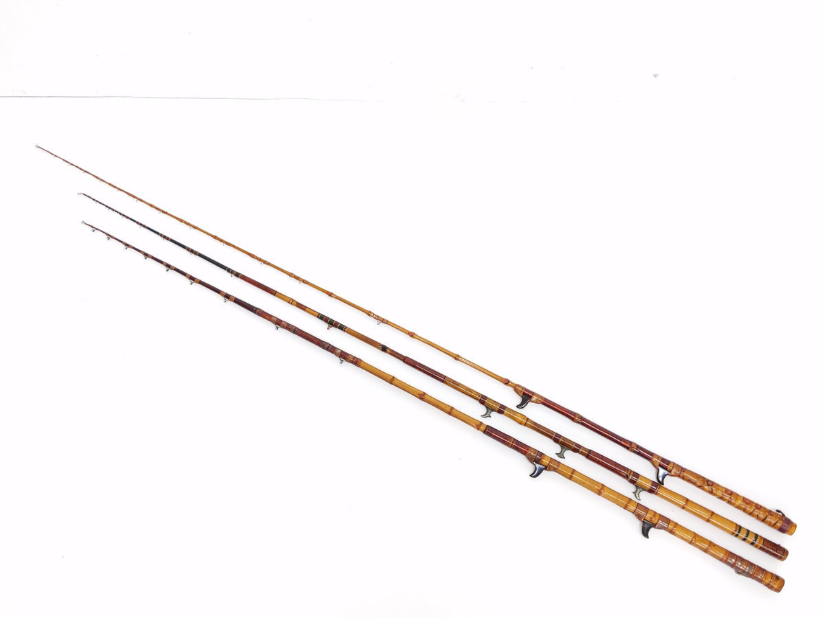  竿利作 手バネ 和竿 ガイド竿 約120cm 約135cm 東甚作 手バネ 和竿 ガイド竿 約123cm 計3点(海水)｜売買されたオークション情報、yahooの商品情報をアーカイブ公開 - オークファン その他