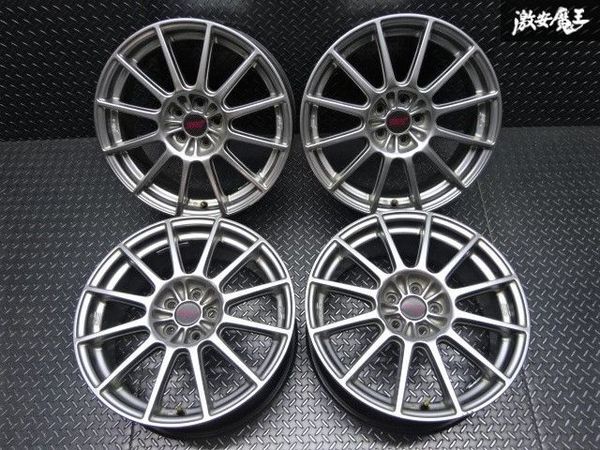 17インチ アルミホイールセット 7J（シルバー／ガンメタ 美品！STI 