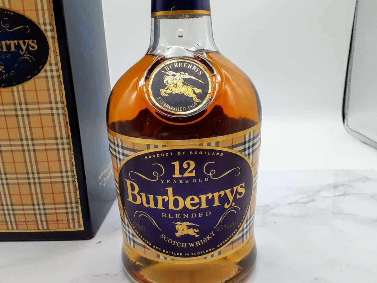 古酒 バーバリー 12年 ウィスキー 箱付き☆Burberrys 未開栓