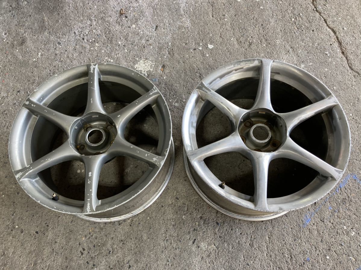 R34 GTR純正ホイール18×9J+30 5H/114.3 鍛造・傷削れ有り R34 GTR純正ホイール18×9J+30 5H⁄114.3 鍛造・傷削れ有り