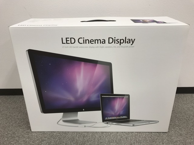 希少 未使用品 Apple27inch LED Cinema Display MC007J/A A1316 Cinema