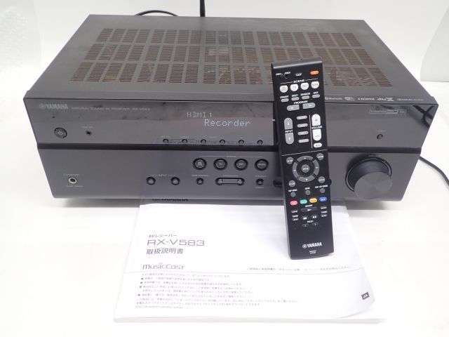 YAMAHA AVアンプ/レシーバー RX-V583 リモコン付き ヤマハ ∩ 5DC51-1
