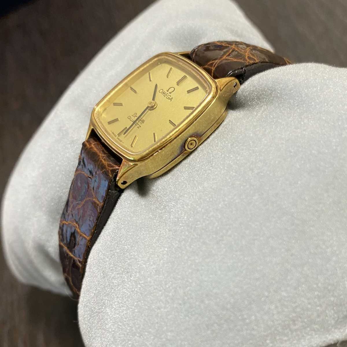 金無垢 OMEGA DeVille 750 18K オメガ デビル 591.0023 8715 クォーツ