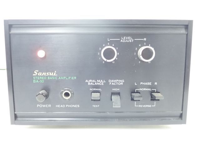 3R6956□Sansui BA-60 CD-5 パワーアンプ チャンデバセット 元箱付属