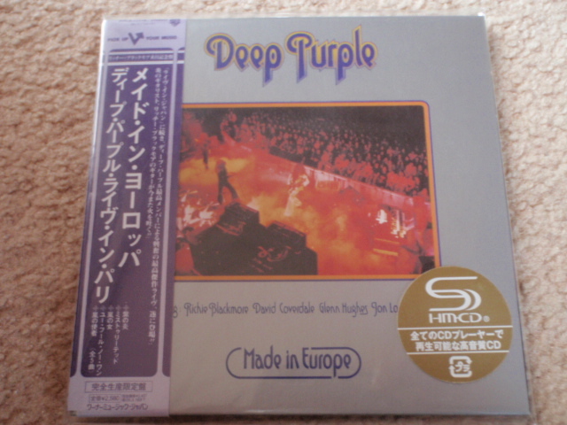 未開封 SHM-CD DEEP PURPLE Made in Europe 初回限定盤 紙ジャケット