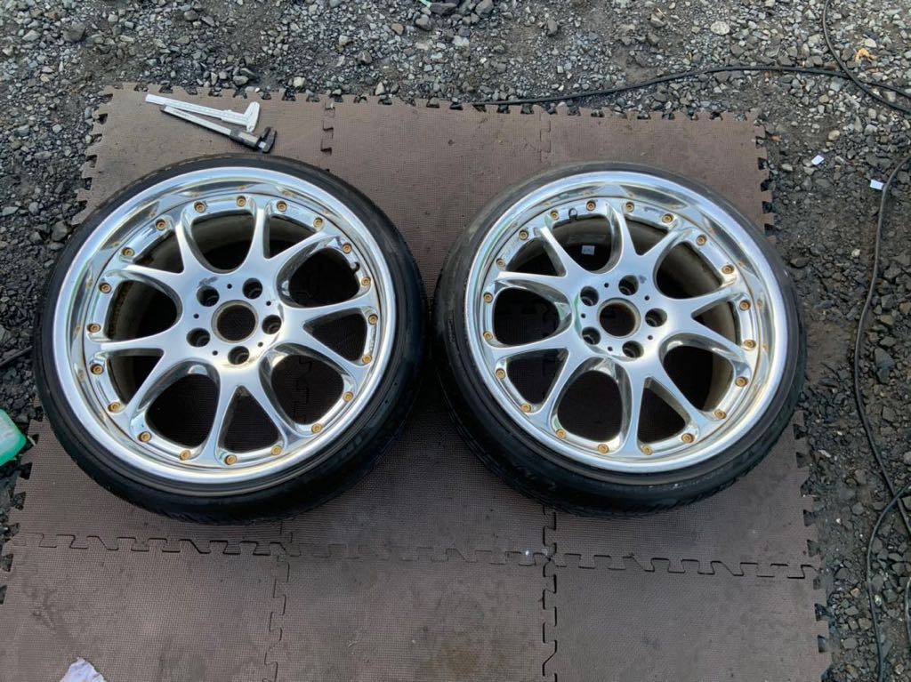 SSR エイグルストラッセ 18インチ 9j＋41 メッキ 深リム ドリケツ