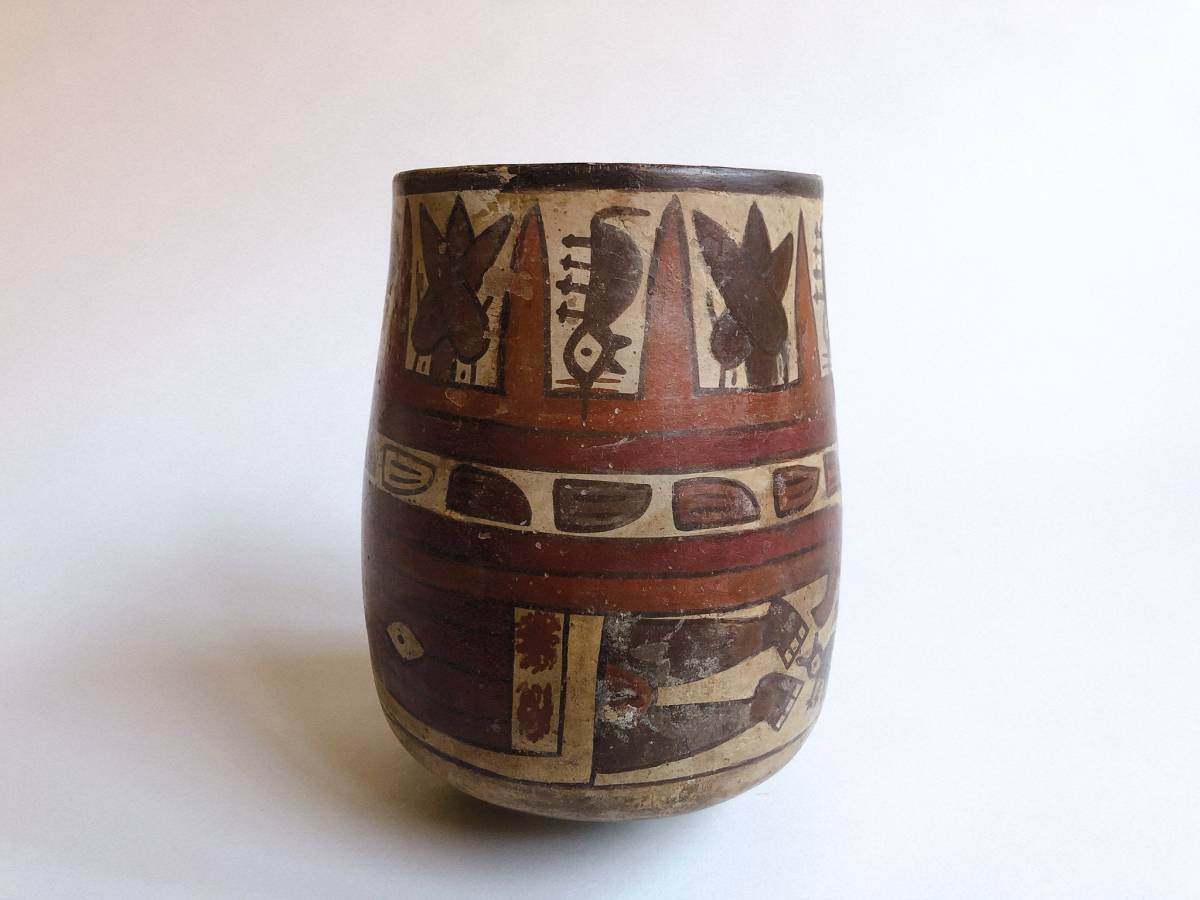 南米古代筒土器（ペルー１～５世紀）