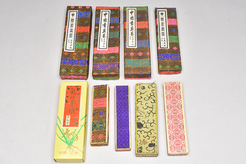 唐墨 書道 中国美術 古墨 古玩 文房四宝 中国書法 古 彩墨 文房四宝-笔墨纸