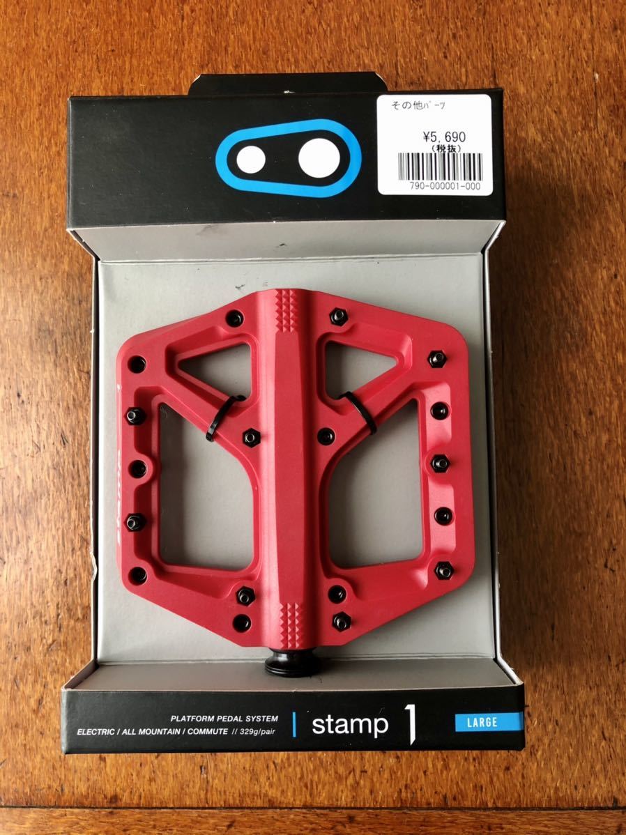  クランクブラザーズ crankbrothers STAMP 1 LARGE MTB フラットペダル 左右 赤 実質 5 600を何と1円スタート(フラットペダル)｜売買されたオークション情報、yahooの商品情報をアーカイブ公開 - オーク フラットペダル