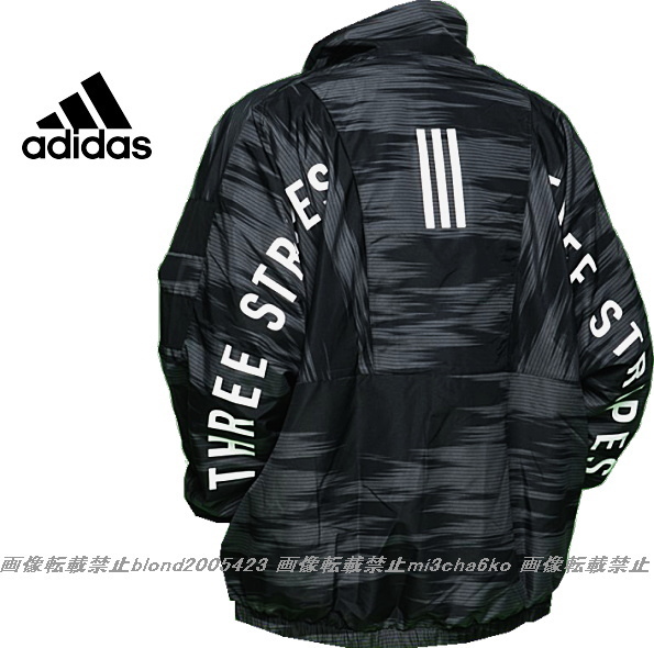 豊富な，人気SALE adidas アディダスMust Havesグラフィック背面デザインBIGロゴジャケット BK/M(アディダス)｜売買されたオークション情報、yahooの商品情報をアーカイブ公開 - オークファン ナイロン