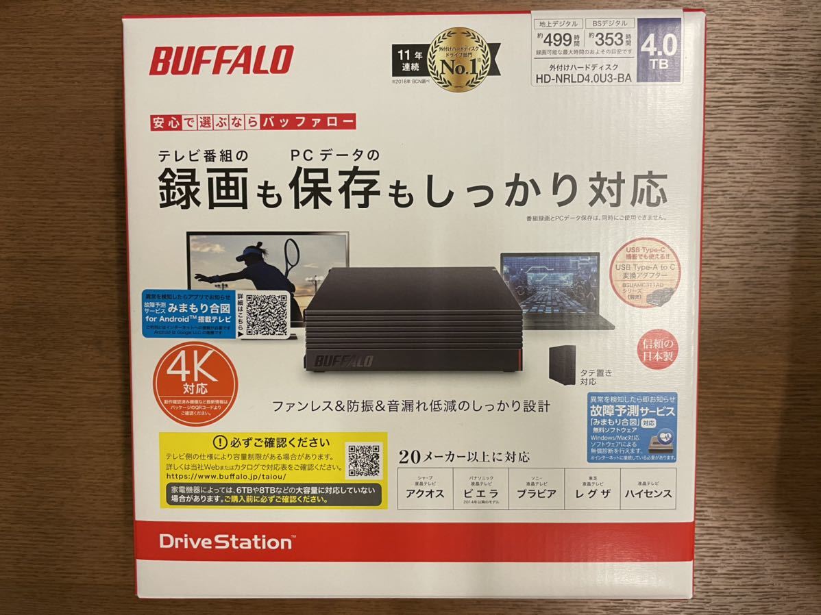 HD-NRLD4.0U3-BA 4TB BUFFALO Buffalo 外付けHDD バッファロー