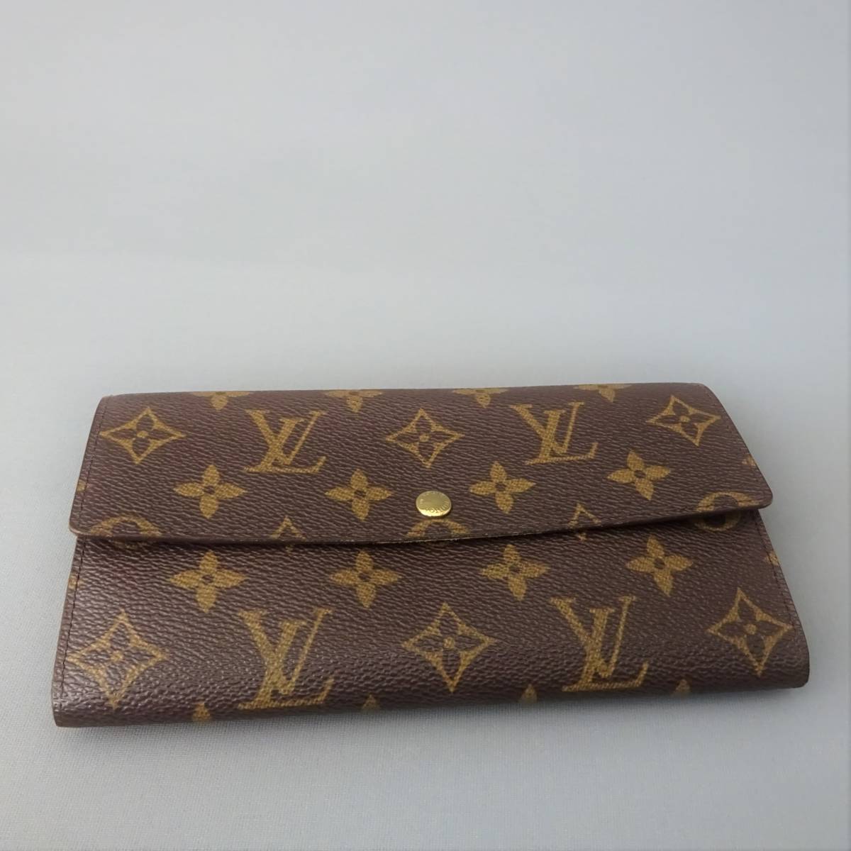 本物□ルイヴィトン□モノグラム□ファスナー長財布/ポルトフォイユ 