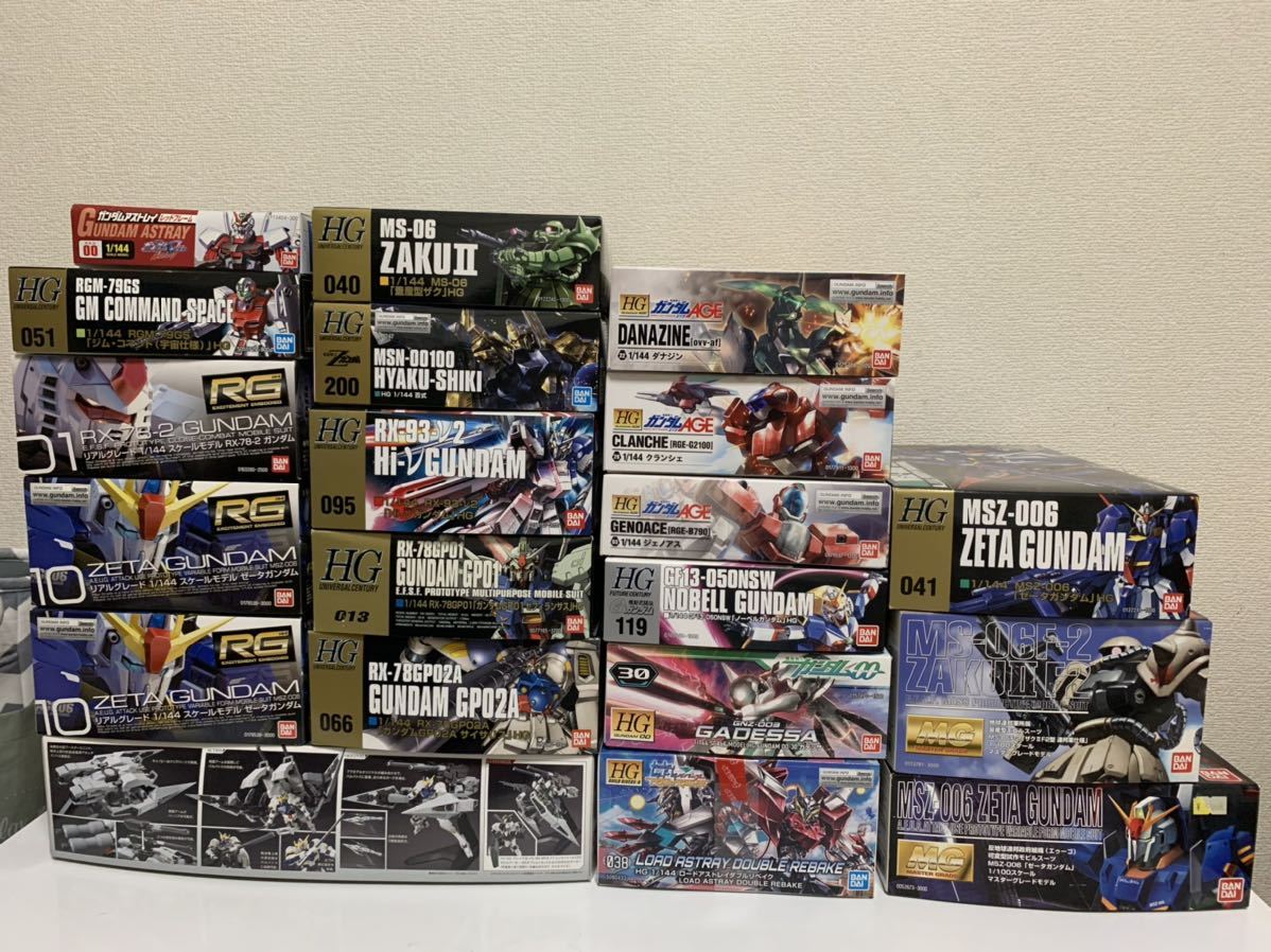 HG RG ガンプラまとめ売り 4セット 公式通販 ガンプラ11点セット（現品