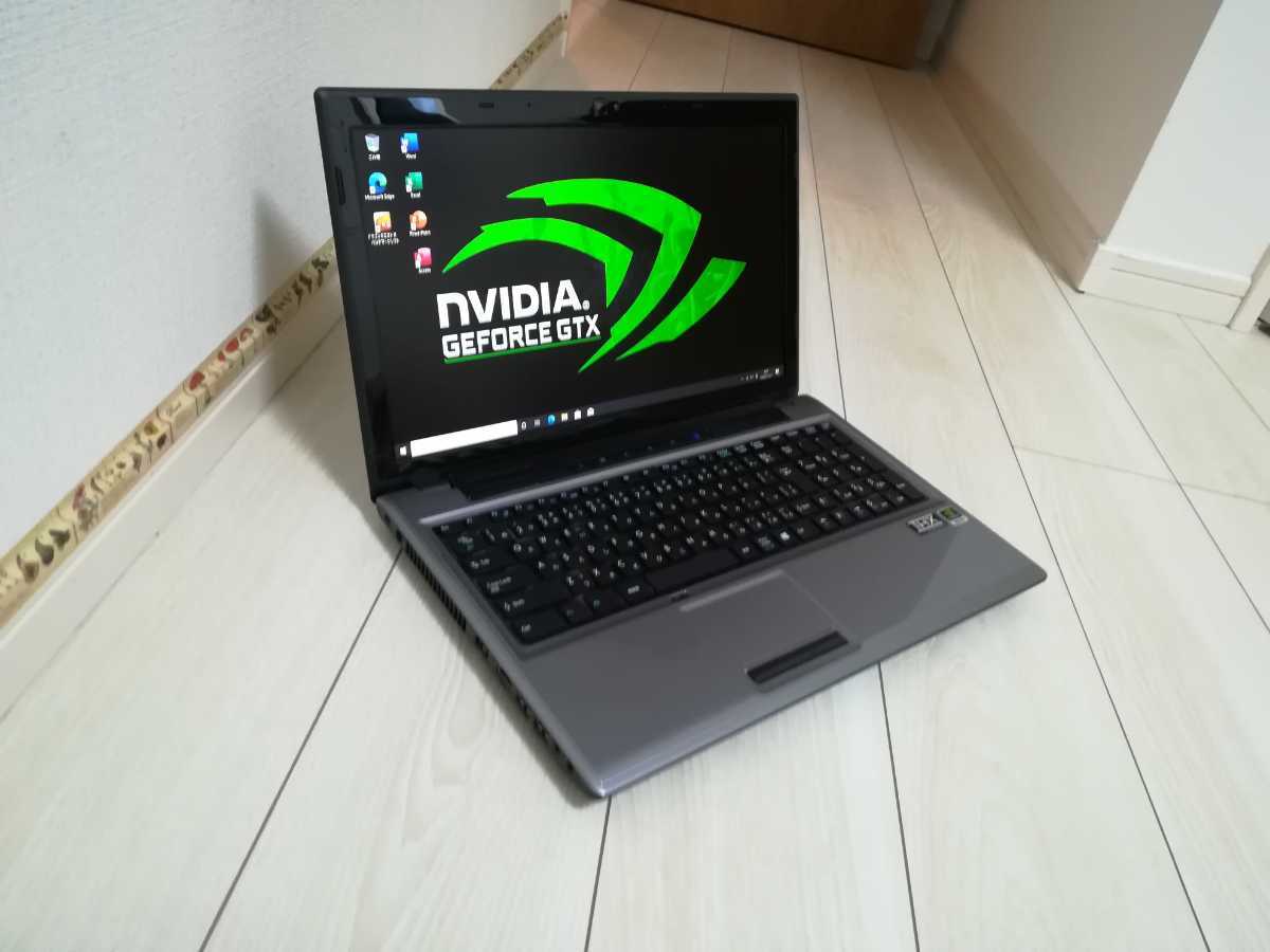 【FRONTIER】爆速 Corei7/SSD128GB ノートPC 8G C7 美品! FRONTIER NZ ハイエンドゲーミングノート corei7 3630qm gt650m