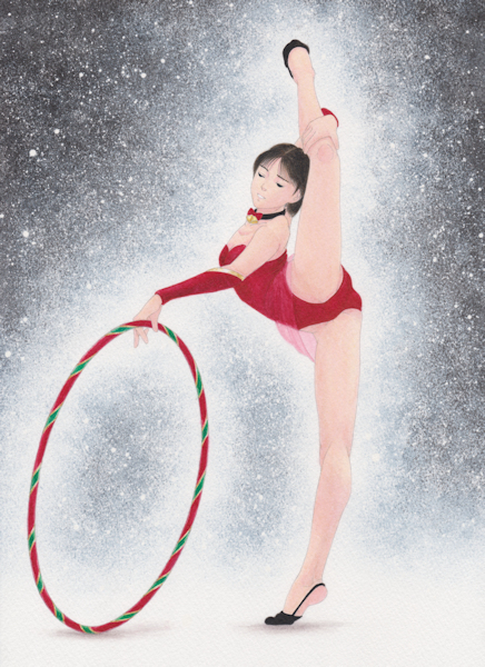 舞華 手描きイラスト オリジナル 原画 096b 新体操 ボルドー Xmas レオタード 手描きイラスト 売買されたオークション情報 Yahooの商品情報をアーカイブ公開 オークファン Aucfan Com