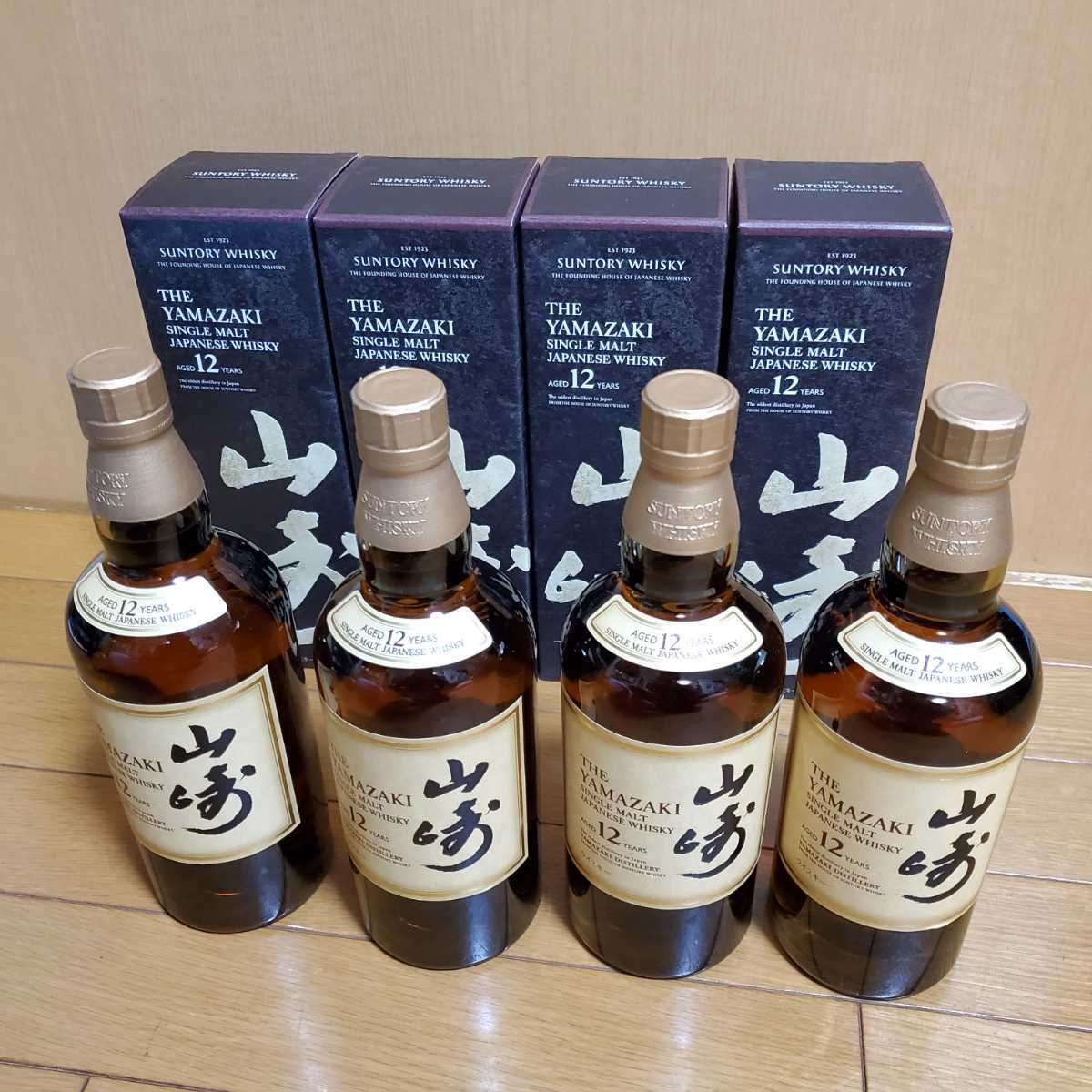 山崎 12年 700ml4本セット❗️ 日本特売中 新品【4本セット 山崎12年 700ml 未開封】送料無料