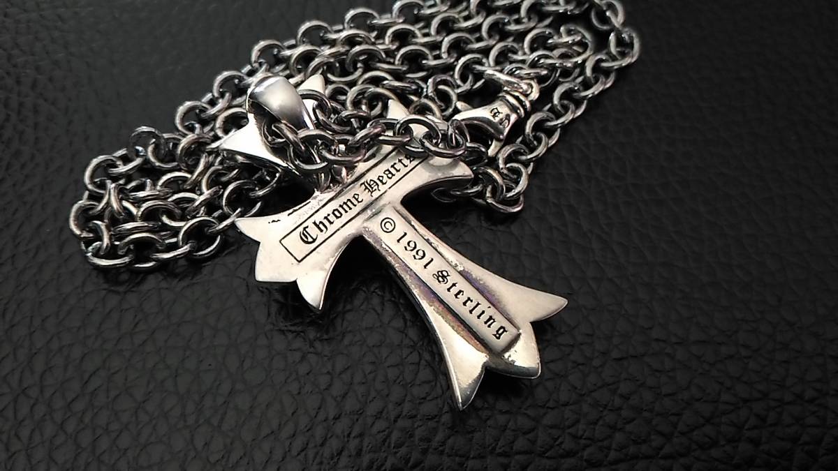 CHROME HEARTS スモールトップ ネックレス ハーツネックレストップ クロムハーツ トリプルクロス スモール クロム