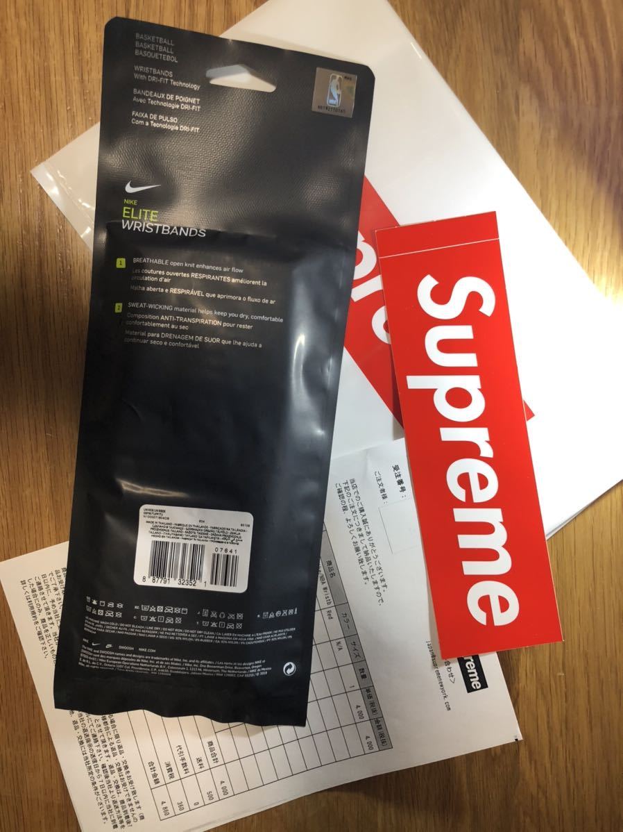 赤)Supreme Nike NBA Wristbands リストバンド Supreme NBA Nike Red