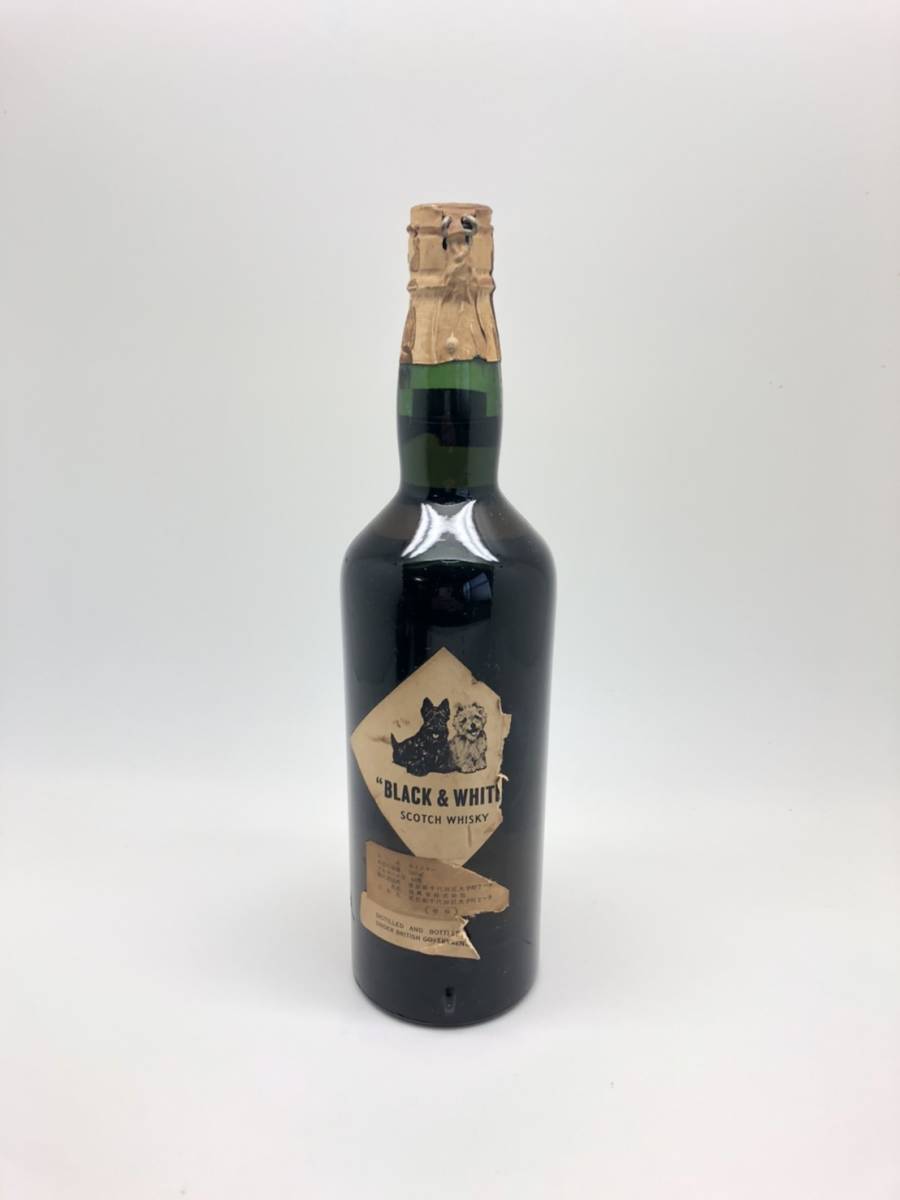 ☆未開栓 古酒 BLACK & WHITH ブラック&ホワイト スコッチ ウィスキー