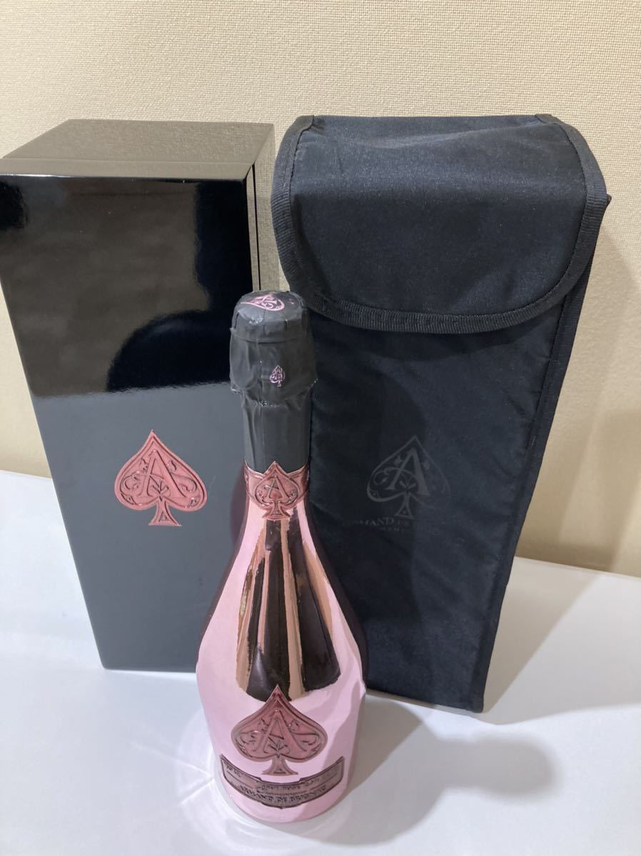 アルマンド ブリニャック ド 箱 新品未開栓 ギフトボックス ARMAND DE BRIGNAC アルマンド　ブリニャック　ロゼ　750ml ケース・カバー付き　シャンパン　未開栓