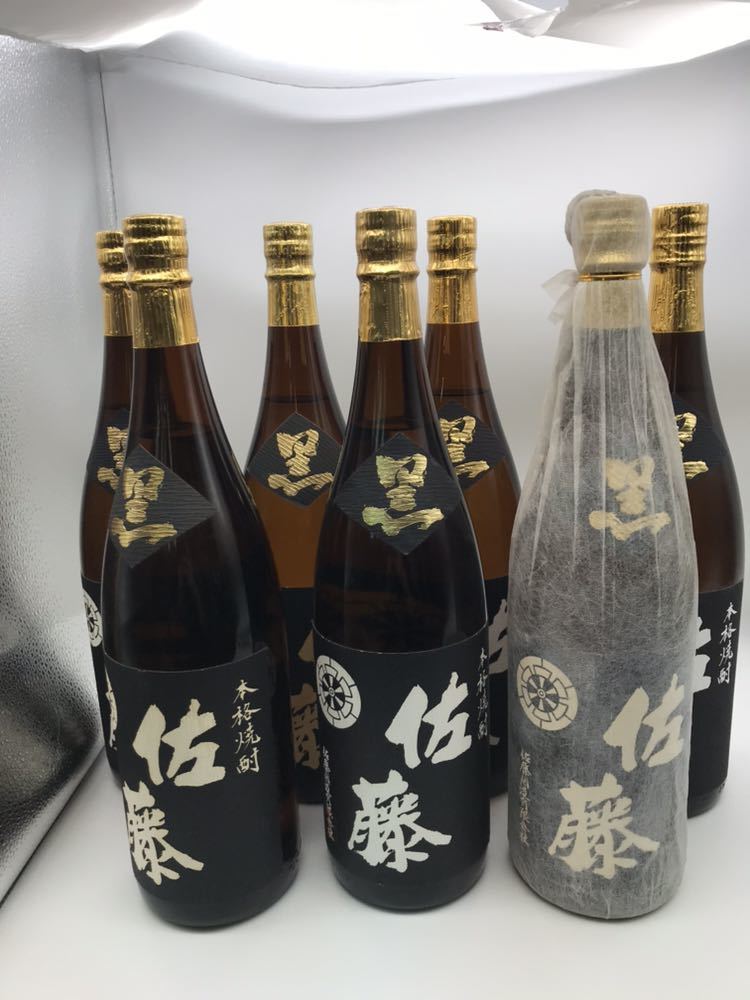 人気SALE，100%新品 7本セット 佐藤 黒麹仕込 1800ml 25度 佐藤酒造 鹿児島県 芋焼酎 黒ラベル(佐藤)｜売買されたオークション情報、yahooの商品情報をアーカイブ公開 - オークファン 芋焼酎