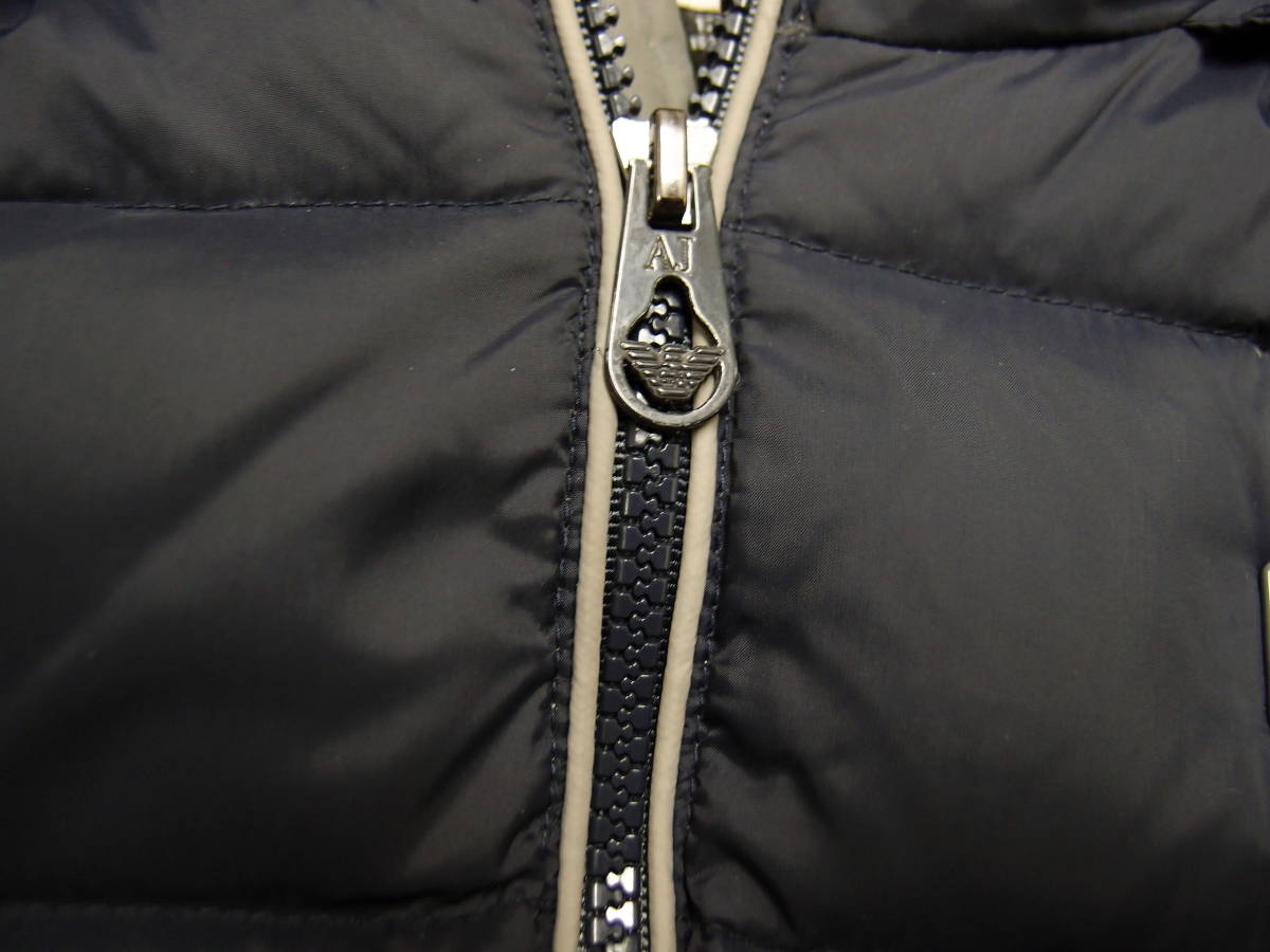 ☆アルマーニジュニア ARMANI JUNIOR☆ダウンコート☆ネイビー☆154  