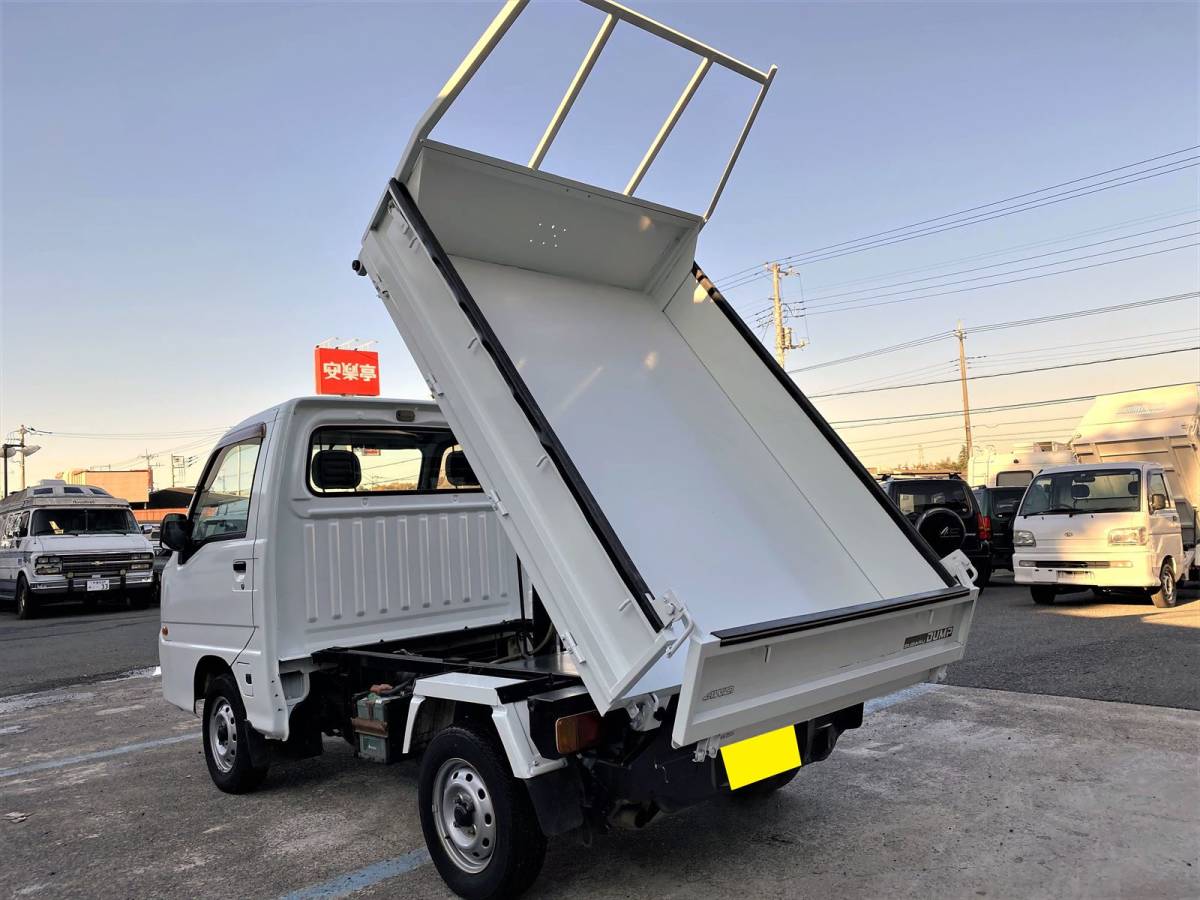 車検2年　スバル　サンバーダンプ　軽トラ　軽ダンプ □強化ダンプ 4WD サンバーT 86000㎞ 車検取り立て 修復歴なし□ ワン