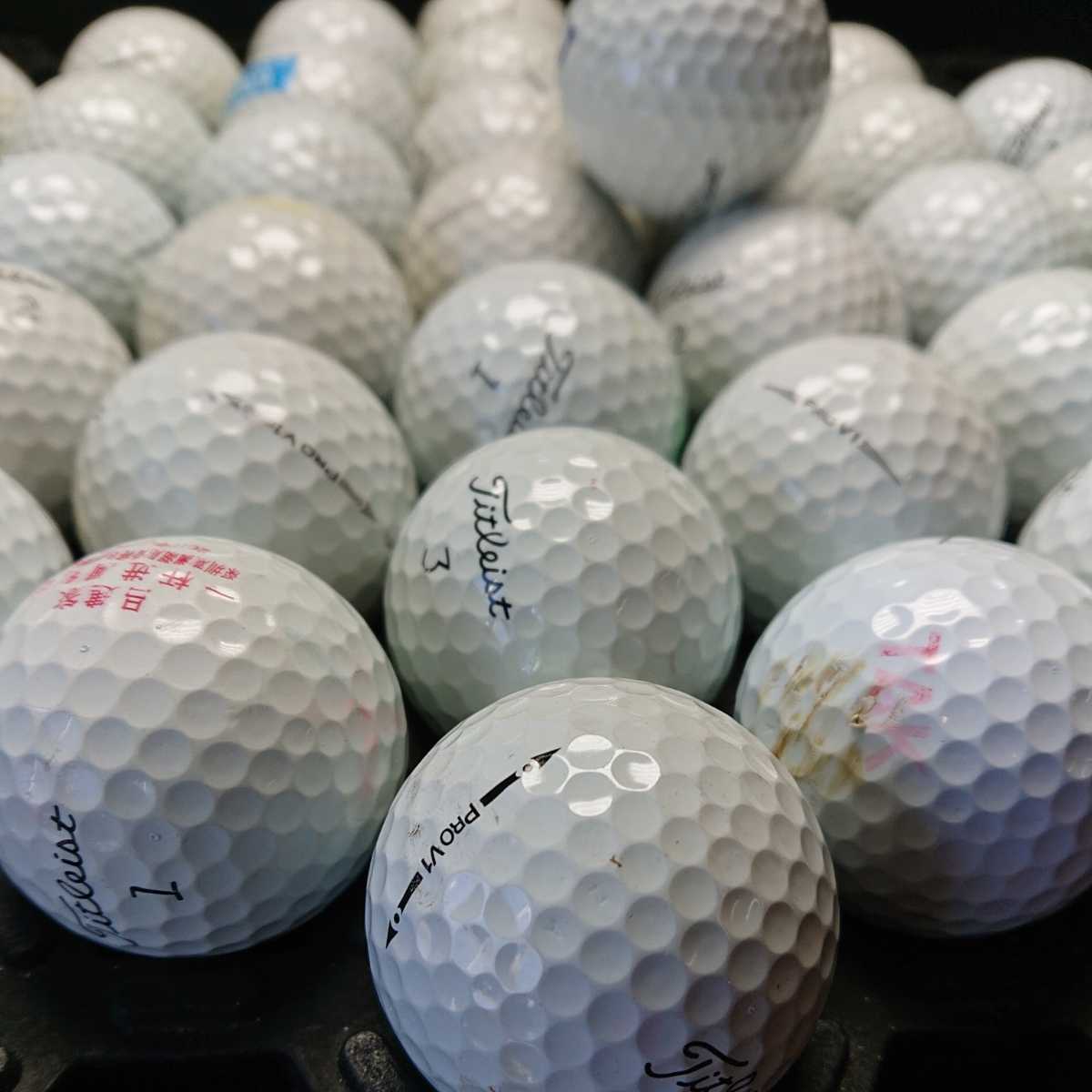 ロストボール【Titleist・歴代pro v1・Aマイナス・38球】