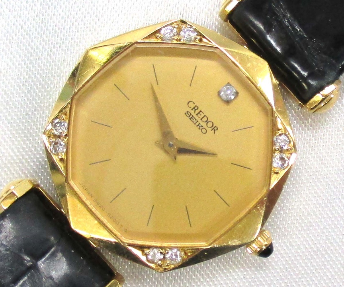 クレドール セイコー 稼働品 レディース 8420-6690CM369 SEIKO 