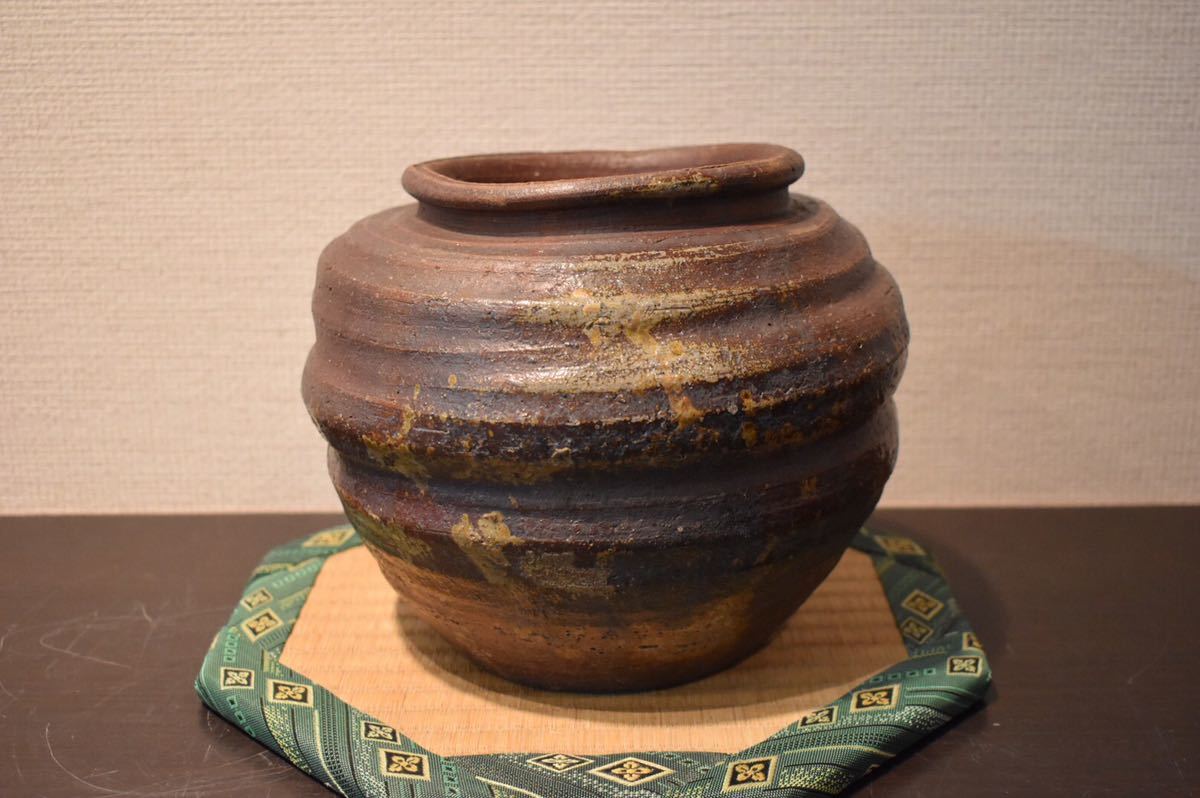 GE】R295【旧家所蔵品】時代 備前壺 /日本美術 備前 備前焼 美術品 古