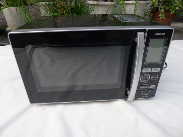 電子レンジ コイズミ 18L 単機能 フラットテーブル ヘルツ コイズミ