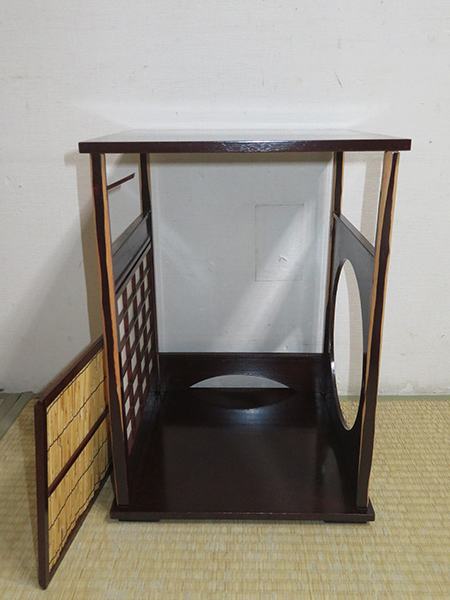 ◇ 茶道具 棚 小棚 【 圓能斎好写 溜塗 吉野棚 】 京塗師 川瀬 ◇ 茶道具 棚 小棚 【 圓能斎好写 溜塗 吉野棚 】 京塗師 川瀬