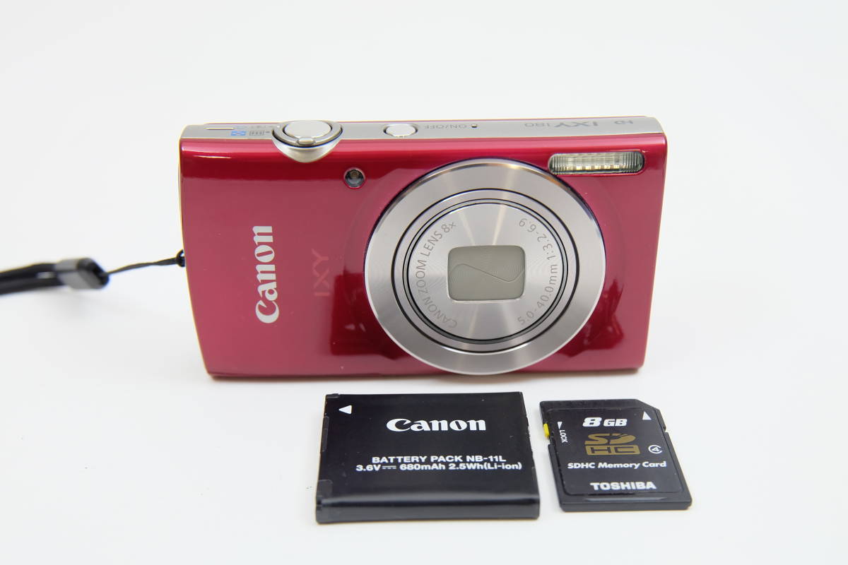美品】Canon キャノン コンパクトデジタルカメラ IXY 180 美品【動作品